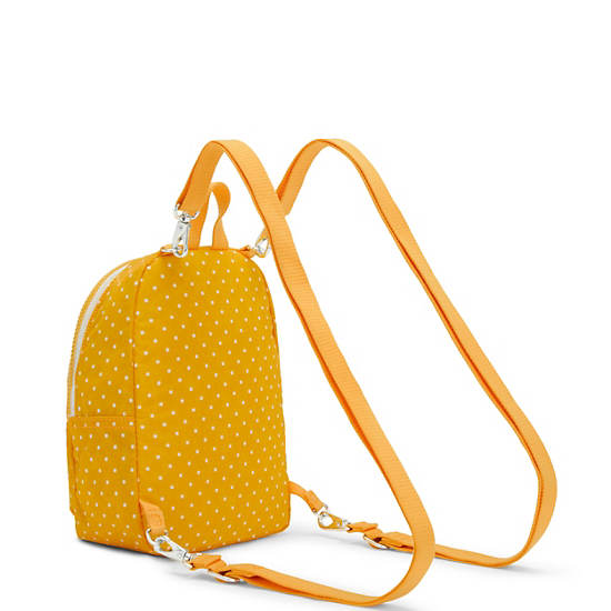 Sacs À Dos Kipling Curtis Compact Printed Convertible Jaune | FR 1670KO
